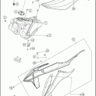 2021 KTM 150 SX Chassis Бак, сиденье