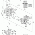 2021 KTM 250 XC-F Engine Картер двигателя