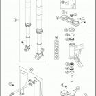 2021 KTM 50 SX Factory Edition Chassis Передняя вилка