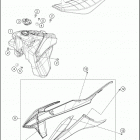 2021 KTM 500 XCF-W Chassis Бак, сиденье