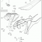 2021 KTM 85 SX Chassis Бак, сиденье