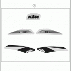2021 KTM SXE-5 Chassis Наклейки