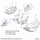 CHALLENGER DARK HORSE (N21LCDRR) Body, fairing asm 1 - n21lcdrr all options (201229c)