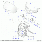 CHIEFTAIN PREMIUM (N21TCABB) Body, fairing asm, windshield mount - n21tcabb all optio...