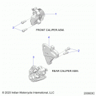 CHIEFTAIN STANDARD 111 (N21TCBAA) Brakes, calipers, front and rear - n21tcbaa all options ...
