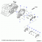 CHIEFTAIN STANDARD 116 (N21TCBBB) Engine, cam shafts and gears - n21tcbbb all options (200...