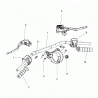 SCOUT BOBBER SIXTY ALL OPTIONS (N21MTA11/MTB11) Steering, handlebar assembly - n21mta11  /  mtb11 all op...