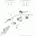 SCOUT SIXTY ALL OPTIONS (N21MSA11/MSB11) Steering, handlebar assembly - n21msa11  /  msb11 all op...