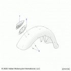 SPRINGFIELD DARK HORSE (N21TJDBB/TJDDB) Body, headdress, fender - n21tjdbb  /  n21tjddb (201013c...