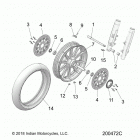 SPRINGFIELD DARK HORSE (N21TJDBB/TJDDB) Wheel, front - n21tjdbb  /  n21tjddb (200472c)