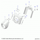 SPRINGFIELD DARK HORSE INTL (N21TJDBBE) Body, headlight housing - n21tjdbbe all options (201371c...