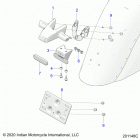 SPRINGFIELD DARK HORSE INTL (N21TJDBBE) Body, license plate brkt  /  rear light housing mount - ...