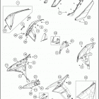 2020 1290 SUPER ADVENTURE S SILVER CHASSIS Side trim