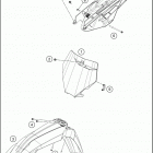 2020 250 SX CHASSIS Обтекатель , крылья