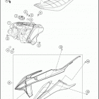 2020 250 SX-F CHASSIS Бак, сиденье