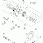 2020 250 XC TPI CHASSIS Заднее колесо