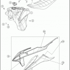 2020 250 XC TPI CHASSIS Бак, сиденье