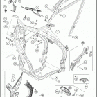 2020 300 XC-W TPI CHASSIS Рама