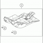 2020 300 XC-W TPI ERZBERGRODEO CHASSIS Защита двигателя
