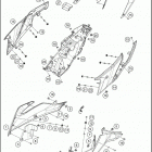 2020 390 ADV ORANGE CHASSIS Side trim