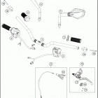 2020 390 DUKE ORANGE CHASSIS Руль