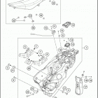 2020 690 ENDURO R CHASSIS Бак, сиденье
