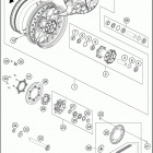 2020 690 SMC R CHASSIS Заднее колесо