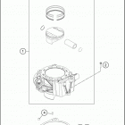2020 690 SMC R ENGINE Цилиндры