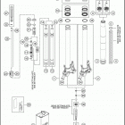 2020 790 ADV R CHASSIS Передняя вилка в разборе