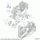 CHALLENGER DARK HORSE (N20LCDRR) Engine, crankcase bearings - n20lcdrr all options (20069...