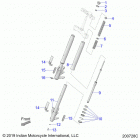 CHALLENGER DARK HORSE (N20LCDRR) Suspension, front forks - n20lcdrr all options (200728c)