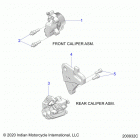 CHIEF VINTAGE ALL OPTIONS (N20TVAAA) Brakes, calipers, front and rear - n20tvaaa all options ...
