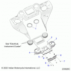CHIEF VINTAGE ALL OPTIONS (N20TVAAA) Body, fairing asm, instrument panel mntg. - n20tfaaa all...