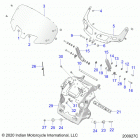 CHIEFTAIN PREMIUM (N20TCABB) Body, fairing asm, windshield mount - n20tcbaa all optio...