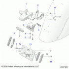 CHIEFTAIN PREMIUM (N20TCABB) Body, license plate bracket  /  rear light housing - n20...