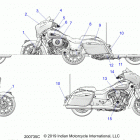 CHIEFTAIN STANDARD THUNDER BLACK (N20TCBAA) Body, emblems  /  decals - n20tcbbb all options (200735c...