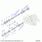 CHIEFTAIN STANDARD TITANIUM SMOKE (N20TCBBB) Drive train, input and output shafts - n20rta22  /  rua2...