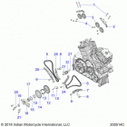 CHIEFTAIN STANDARD TITANIUM SMOKE (N20TCBBB) Engine, cam chains and sprockets - n20rta22  /  rua24 (2...