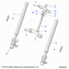 CHIEFTAIN STANDARD TITANIUM SMOKE (N20TCBBB) Steering, front forks - n20rta22  /  rua24 (200500c)