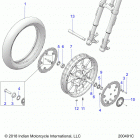 CHIEFTAIN STANDARD TITANIUM SMOKE (N20TCBBB) Wheel, front - n20rta22  /  rua24 (200491c)