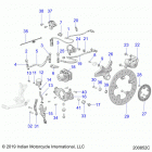 FTR 1200 (N20RTA22/RUA24) Brakes, rear asm - n20rta22  /  rua24 (200852c)