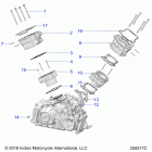 FTR 1200 (N20RTA22/RUA24) Engine, cylinder and cylinder head mntg.  - n20rta22  / ...