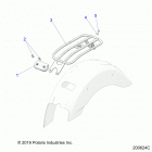 SCOUT 1200/ANNIVERSARY ALL OPTIONS (N20MSA00/MSB00/MSE00) Chassis, rear rack - n20mse00 all options (200624c)