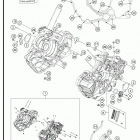 2019 1290 SUPER DUKE GT BLACK ENGINE Картер двигателя