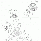2019 250 SX ENGINE Цилиндр,головка цилиндров