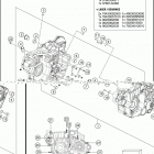 2019 450 EXC-F SIX DAYS ENGINE Картер двигателя