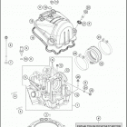 2019 690 SMC-R ENGINE ГОЛОВКА ЦИЛИНДРА