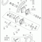 2019 85 SX 19_16 CHASSIS Заднее колесо