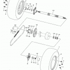 GRIZZLY 90  (YFM09GYXMS) Rear axle wheel