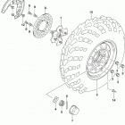 LT-A500X,XP Front wheel (lt-a500xl9 p28)